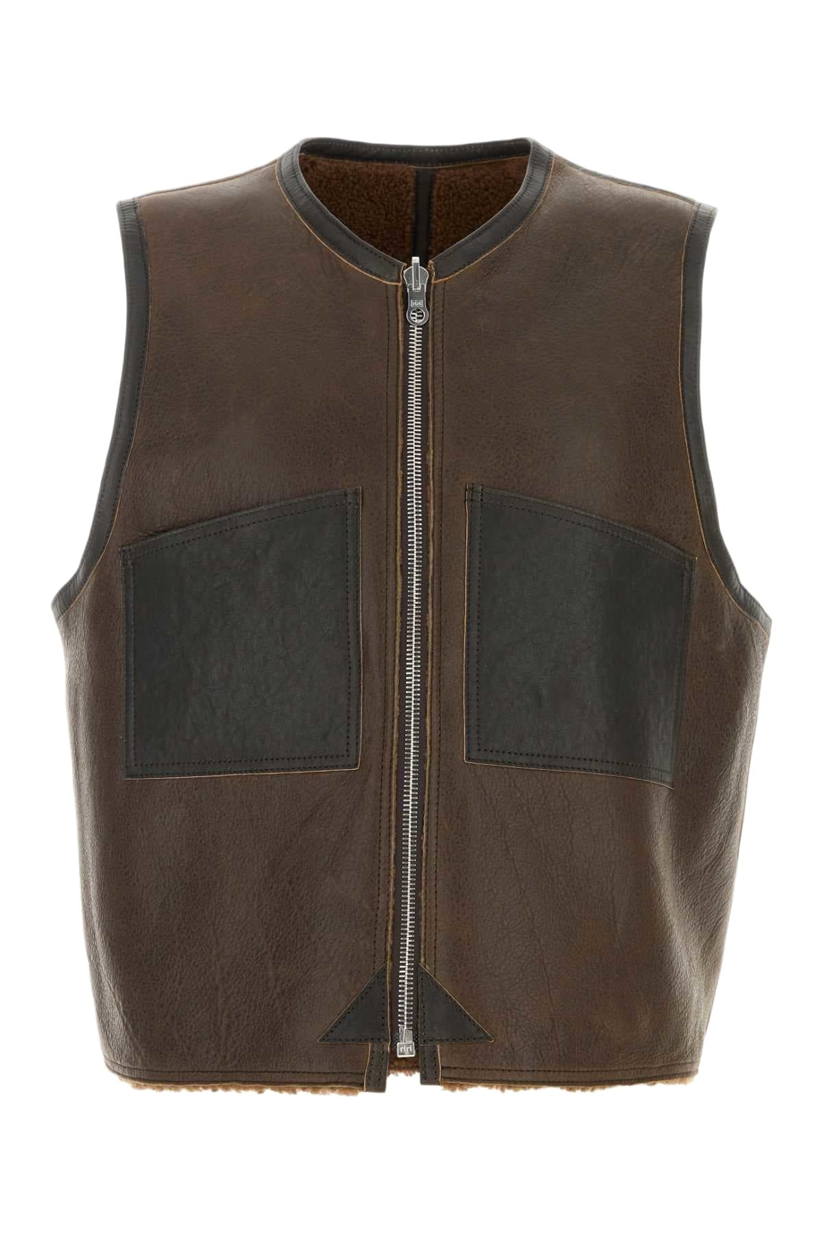 ブルゾン OUR LEGACY VENICE BLOUSON BLACK/BROWN FAKE LEATHER OUR LEGACY VENICE BLOUSON BLACK/BROWN FAKE LEATHER (OUR