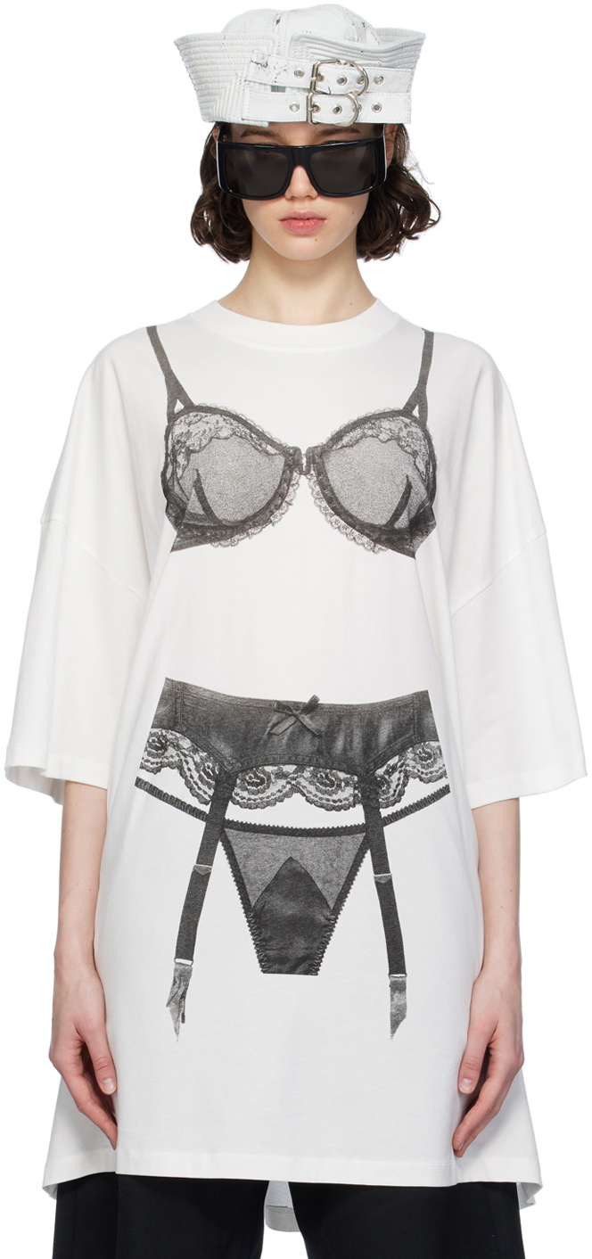 VAQUERA White & Black Trompe L'œil T-Shirt Vaquera
