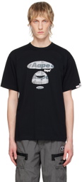 AAPE by A Bathing Ape Black Printed T-Shirt