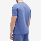 Wood Wood Men's Bobby Double Logo T-Shirt in Silver Blue