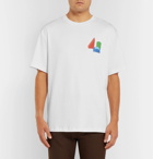 Acne Studios - Printed Cotton-Piqué T-Shirt - Men - White