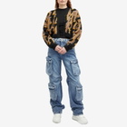 AMIRI Women's All Over Logo Cardigan in Black