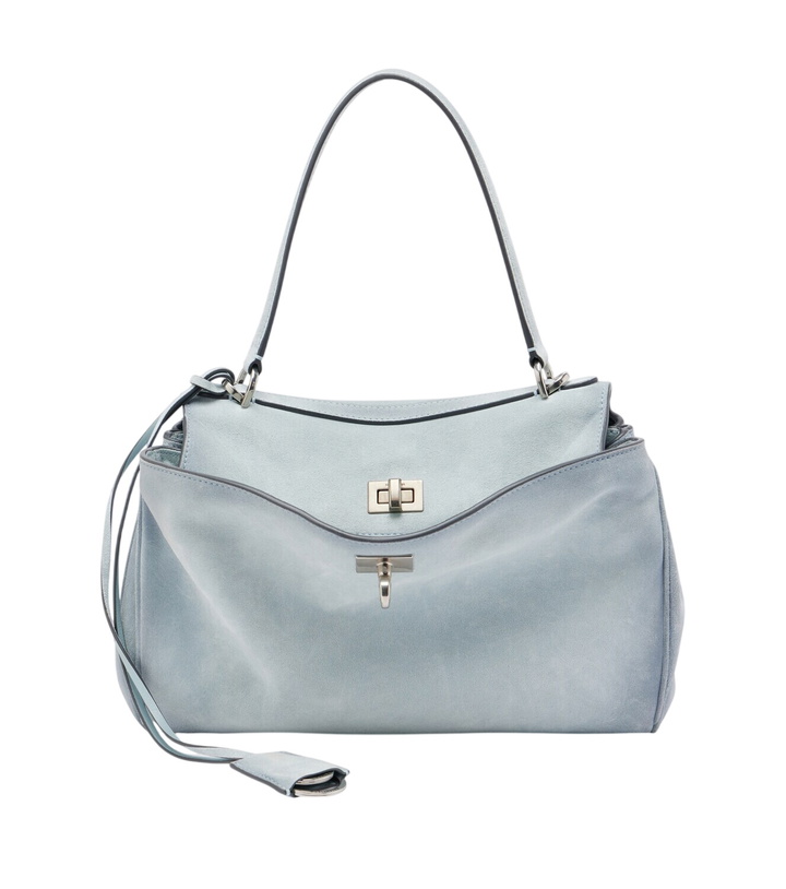 Photo: Balenciaga Rodeo Medium suede shoulder bag