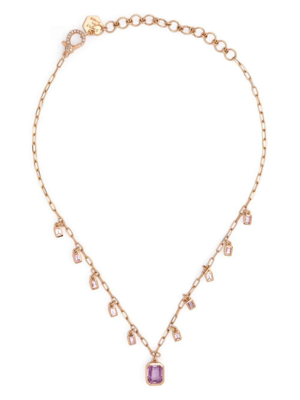 SHAY 18K Rose Gold Pink Sapphire Choker