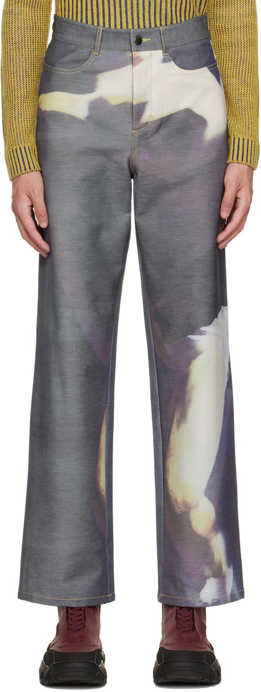 PONDER.ER SSENSE Exclusive Blue Flee Jeans