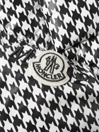 Moncler Genius - 7 Moncler FRGMT Hiroshi Fujiwara Houndstooth-Print Shell Hooded Down Jacket - Black