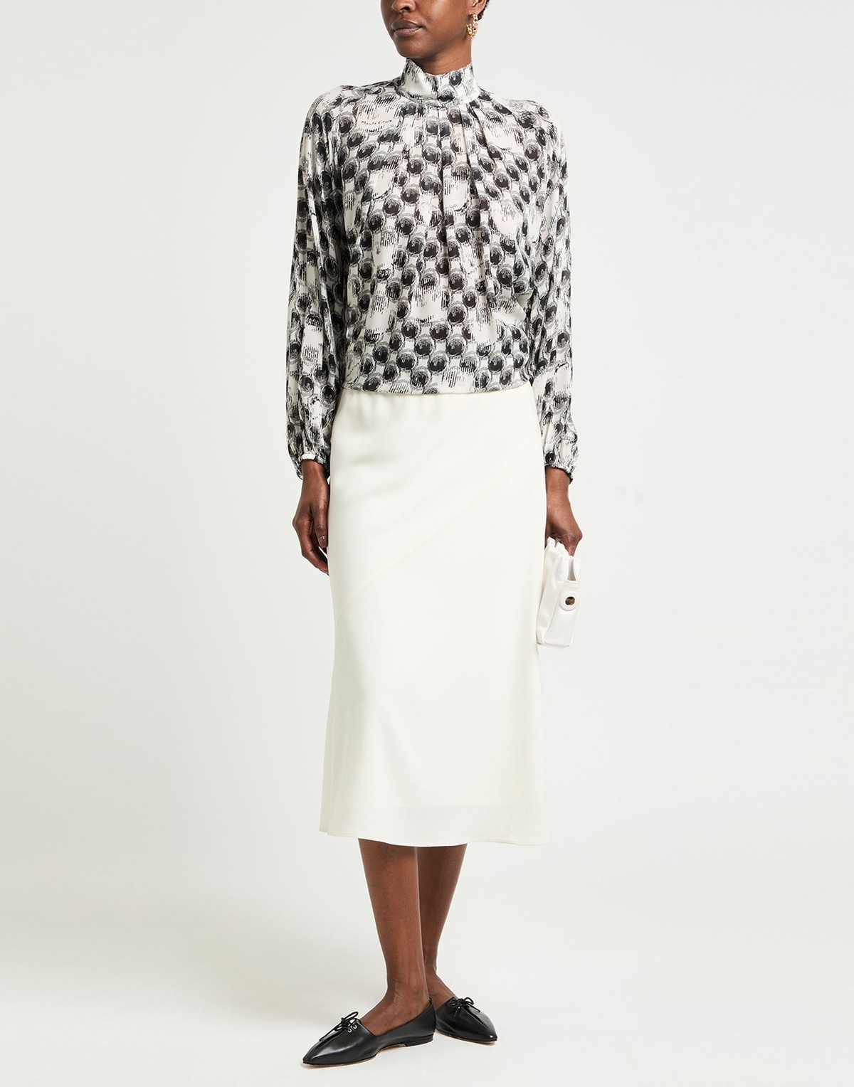Manila Grace Womens Top in Off white