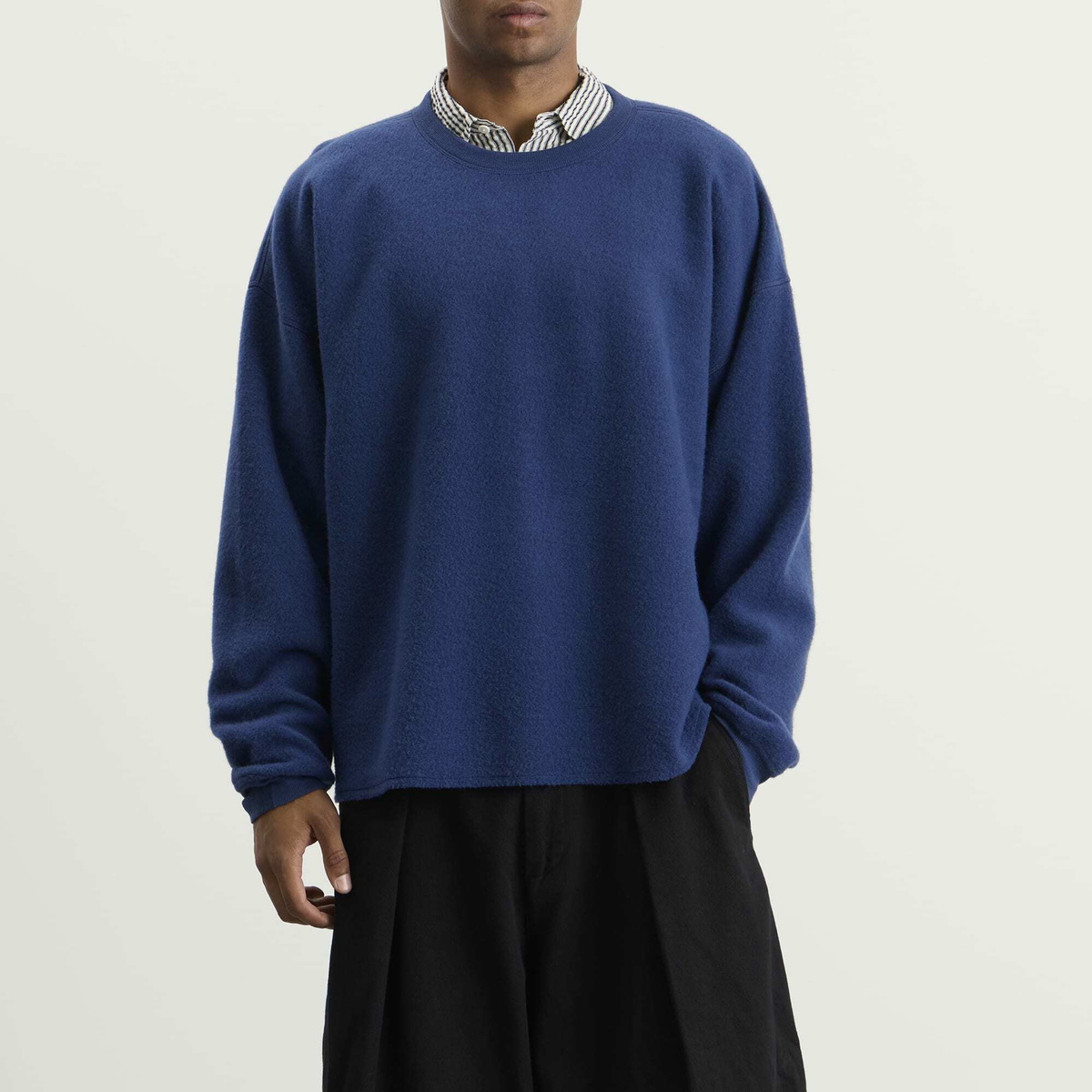 YMC Men's Wool Studio Sweatshirt in Blue