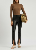 Spanx Suit Yourself Ribbed Stretch-jersey Bodysuit Caramel