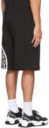 Versace Jeans Couture Black V-Emblem Sweat Shorts