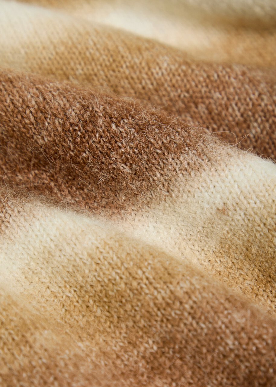 Les Deux Boston Gradient Fine-knit Cardigan Brown