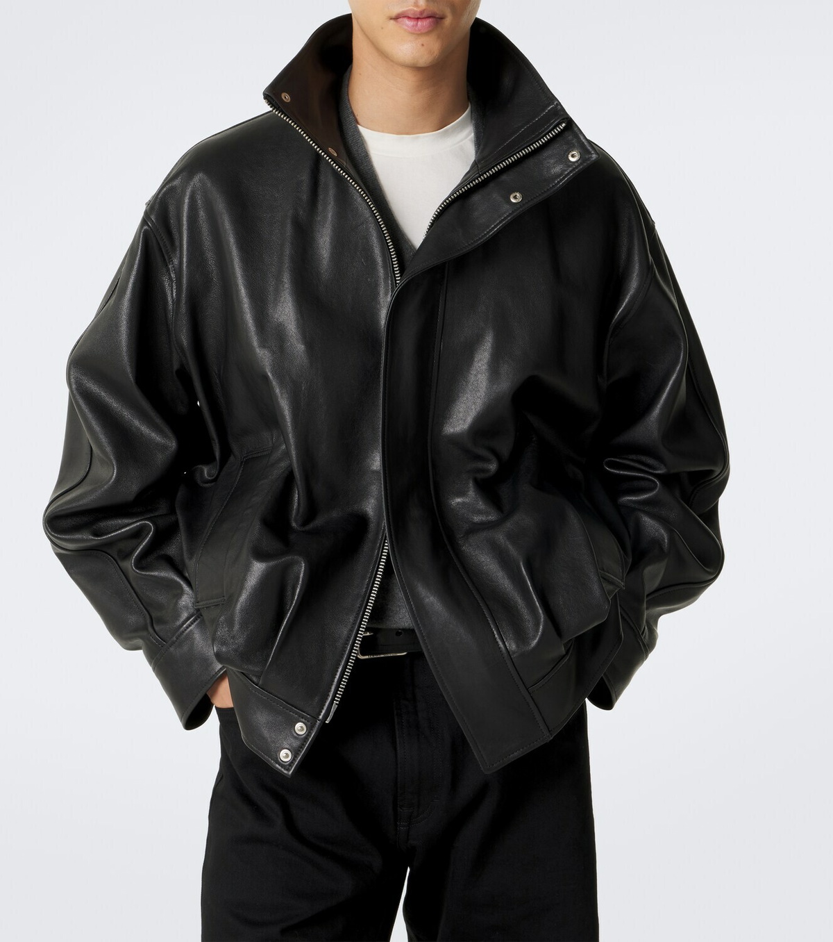 Arma Paulo leather blouson jacket