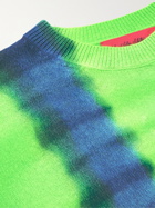 The Elder Statesman - Hazen Tranquility Tie-Dyed Cashmere Sweater - Green