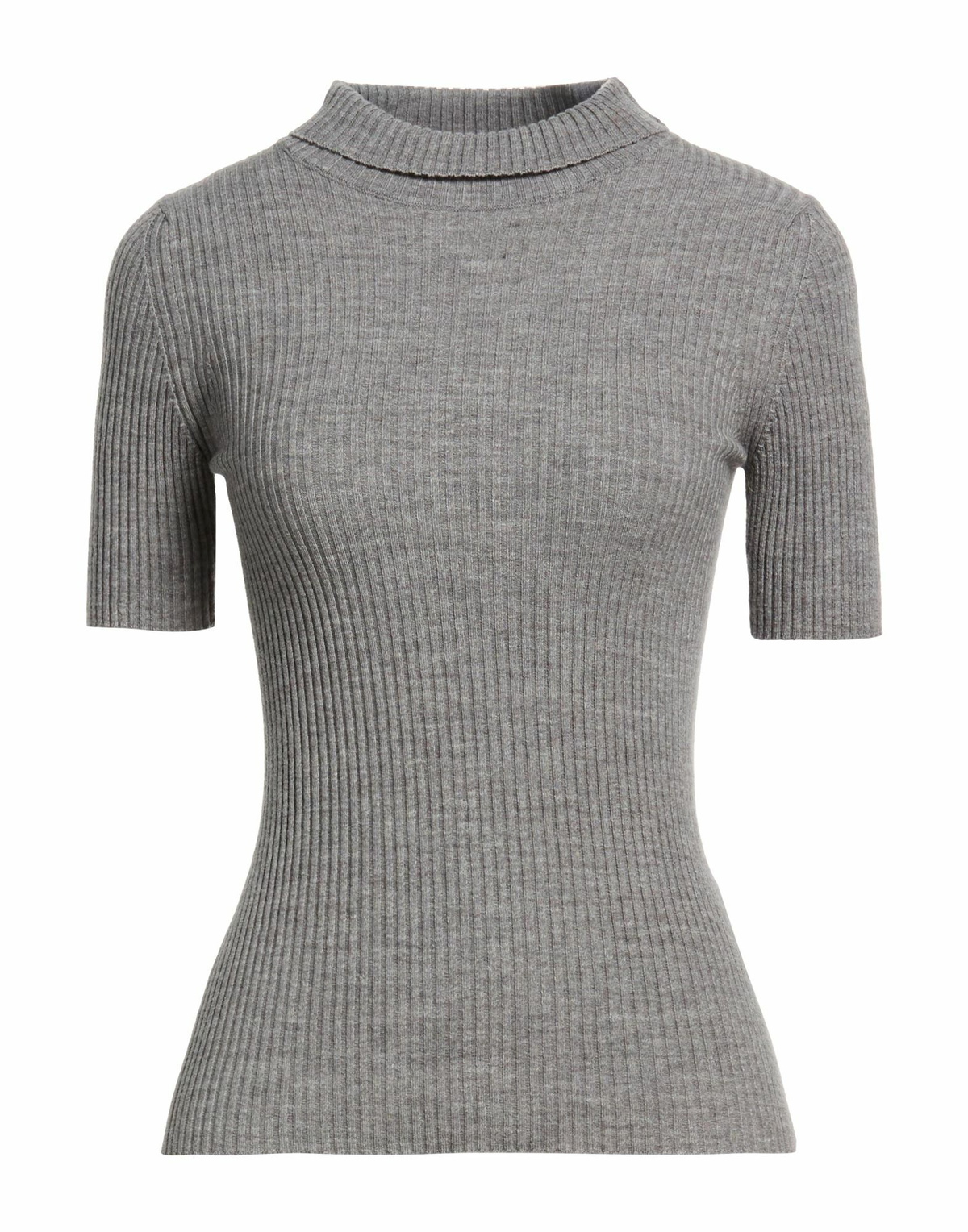 Manila Grace Womens Turtleneck in Grey