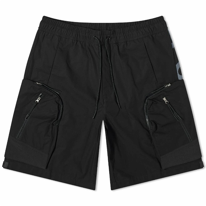 Photo: A-COLD-WALL* Men's Overset Tech Shorts in Black