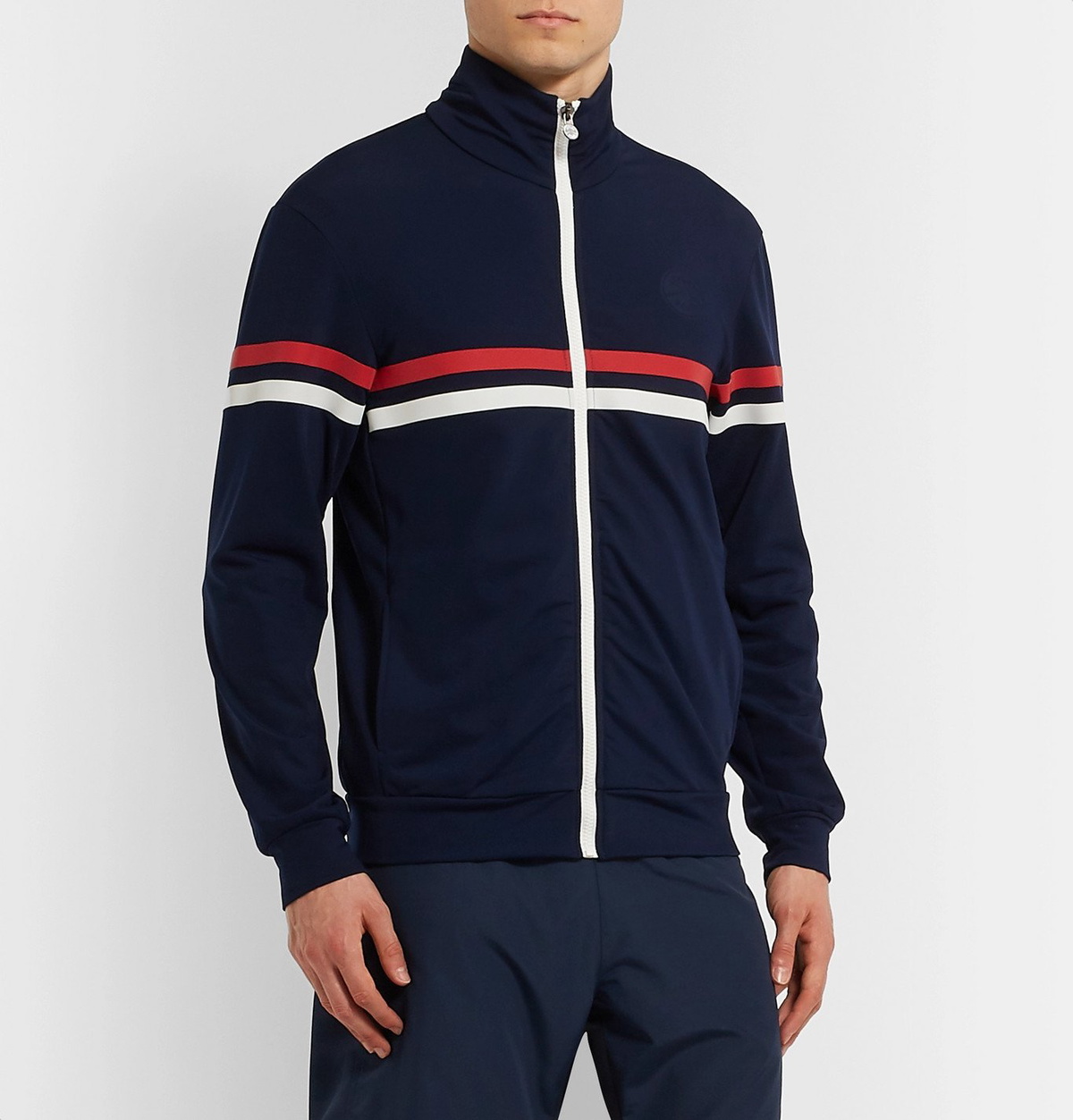 Iffley Road - Petersham Slim-Fit Striped Track Jacket - Blue