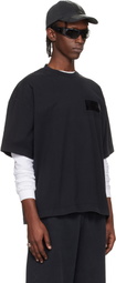 VETEMENTS Black Taped Logo T-shirt