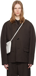 LEMAIRE Brown Half Blazer