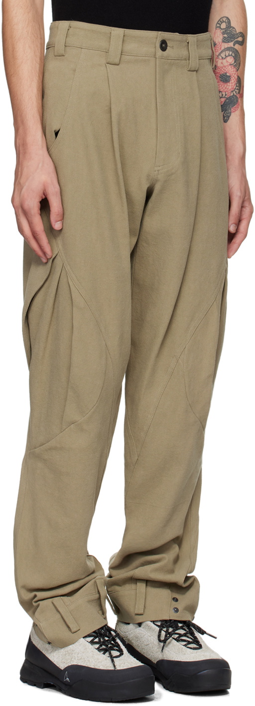 HYEIN SEO Beige Cotton Cargo Pants