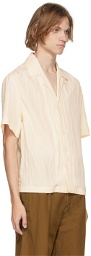 Deveaux New York Off-White Resort Short Sleeve Shirt