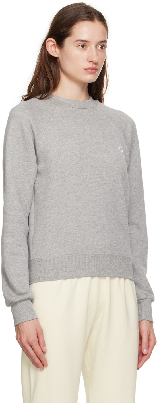 ÉTERNE Gray Shrunken Sweatshirt