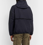 nanamica - Slub Shell Hooded Half-Zip Anorak - Blue