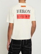 HERON PRESTON Logo Print Cotton Jersey T-shirt