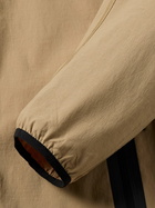 Nike - Tech Logo-Print Stretch-Nylon Hooded Jacket - Brown
