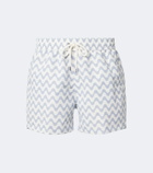 Frescobol Carioca Rio printed swim trunks