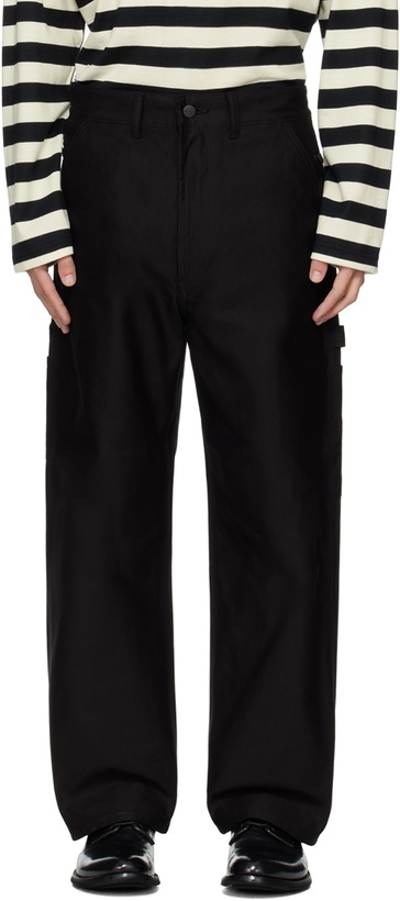 Photo: Junya Watanabe Black Carhartt Work In Progress Edition Trousers