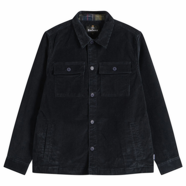 Photo: Barbour Men's Cord Overshirt in Navy