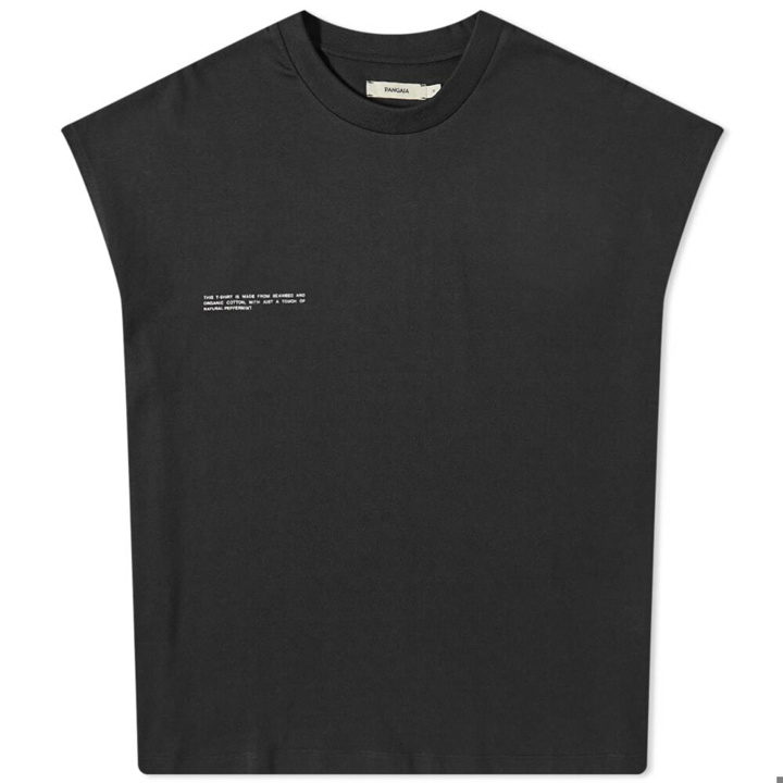 Photo: Pangaia 365 Organic Cotton Crop Shoulder C-Fiber T-Shirt in Black