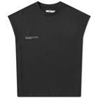 Pangaia 365 Organic Cotton Crop Shoulder C-Fiber T-Shirt in Black