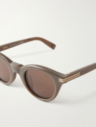 Zegna - Round-Frame Acetate Sunglasses