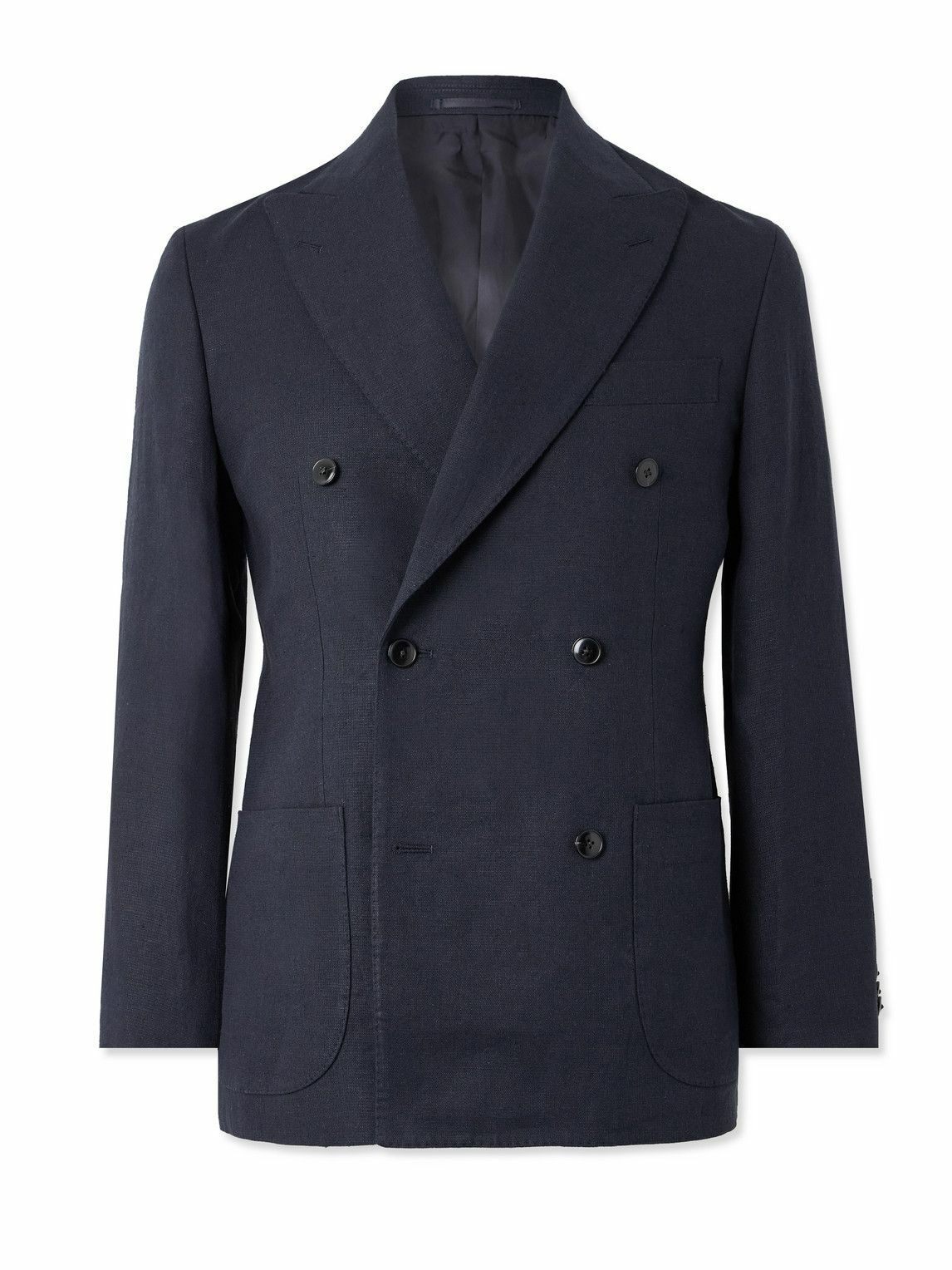 Kaptain Sunshine - Double-Breasted Wool-Twill Suit Jacket - Brown