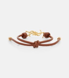 Saint Laurent Cassandre leather bracelet
