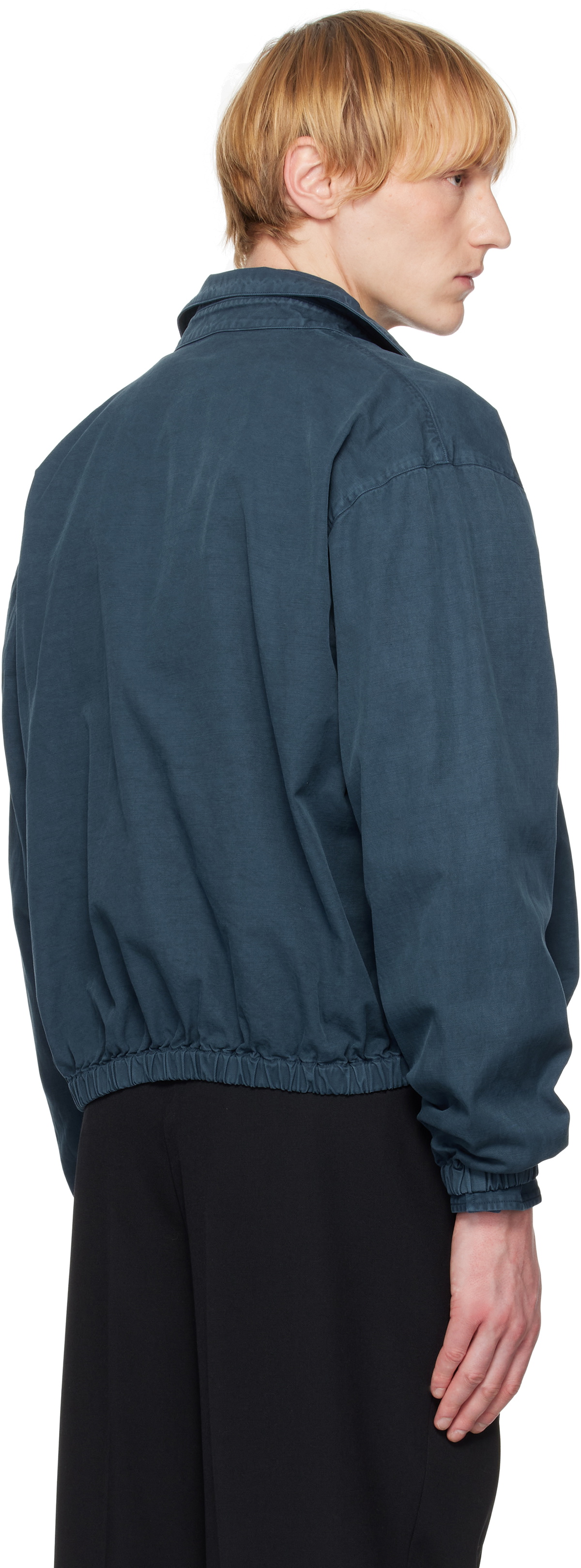 AURALEE Blue Product Dyed Finx Gabardine Swing Jacket Auralee