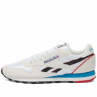 Reebok Men's Classic Leather Sneakers in Chalk/Core Black/Always Blue