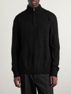 Mr P. - James Cashmere Half-Zip Sweater - Black