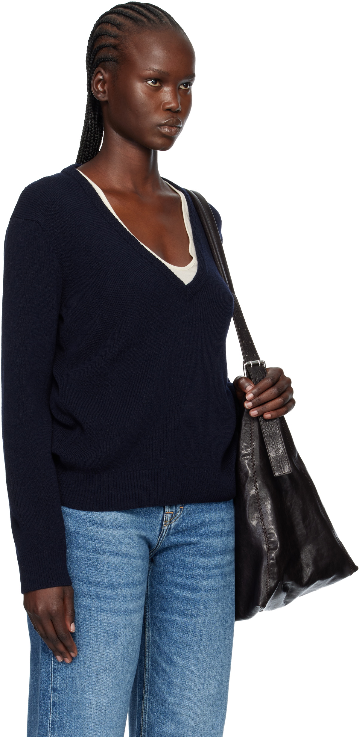 A.P.C. Navy Anae Sweater