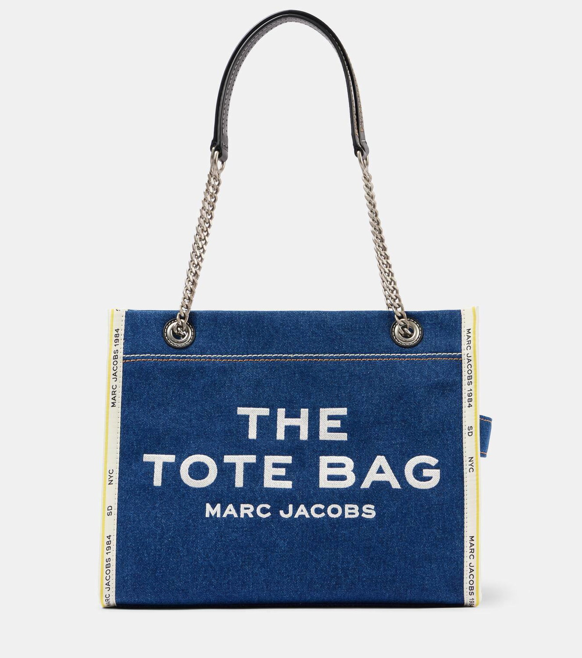 トートバッグ MARC JACOBS 'The Denim Chain Medium Tote' shoulder bag Marc Jacobs The Denim Chain Medium Tote Bag | Neiman Marcus