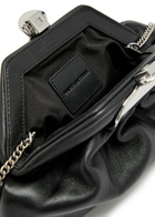 Marc Jacobs The Claw Clip Small Leather Clutch - Black - One Size