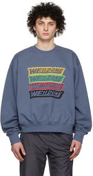 We11done Navy French Terry Sweatshirt