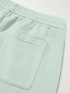 Mr P. - Slim-Fit Tapered Striped Organic Cotton-Jersey Sweatpants - Gray