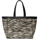ANINE BING Black & White Medium Rio Tote