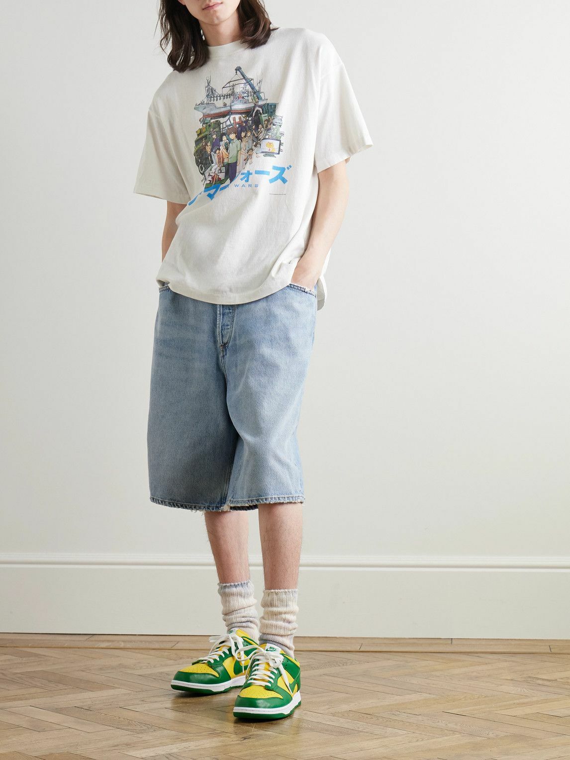 SAINT Mxxxxxx - Summer Wars GEEKS RULE Printed Cotton-Jersey SAINT Mxxxxxx - Summer Wars GEEKS RULE Printed Cotton-Jersey