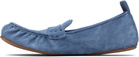 Acne Studios Blue Suede Loafers