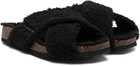 Diesel Black D-Woodstock Cross Sandals