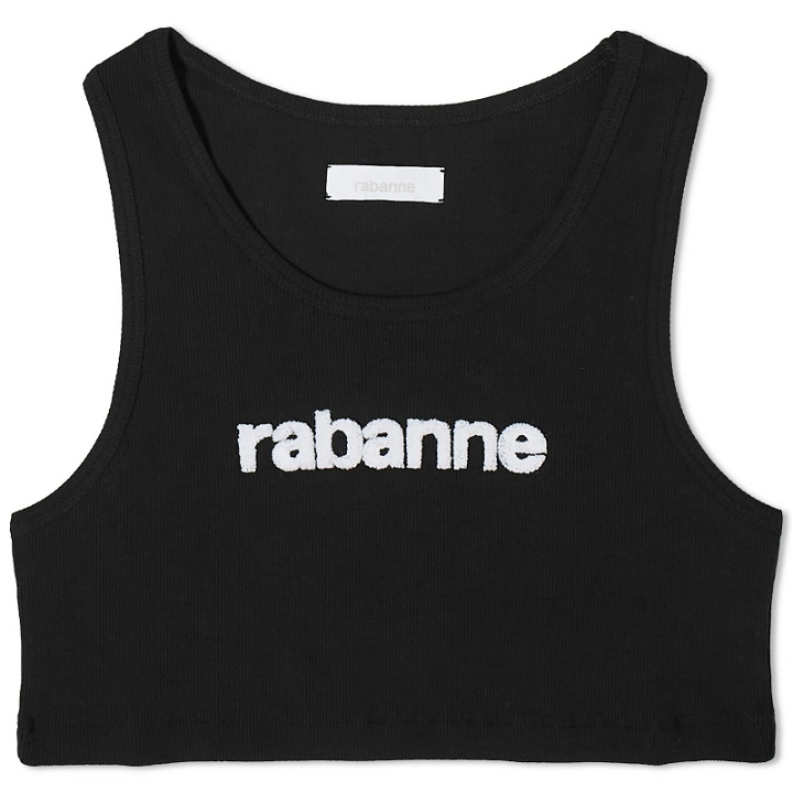 Photo: Paco Rabanne Women's Logo Crop Top in Black