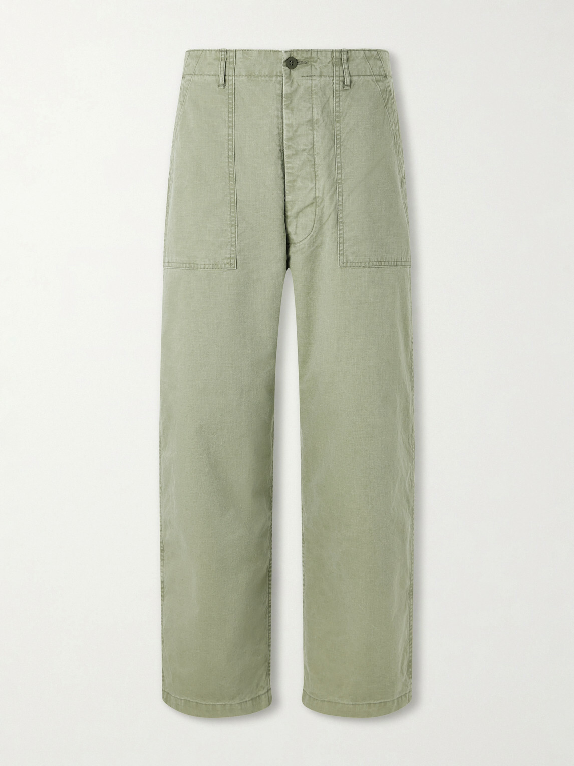 OrSlow - Summer Fatigue Straight-Leg Cotton Trousers - Green